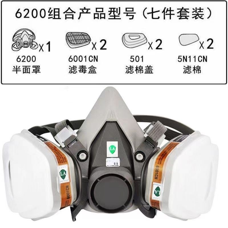 6200 Gas Mask Spray Paint Gas Mask Polishing Decoration Pesticide Chemical Dust Gas Mask Head-Mounted Factory - Image 3